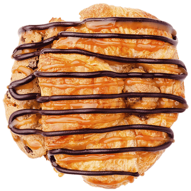 Chocolate Chip Caramel Crookie Cookie