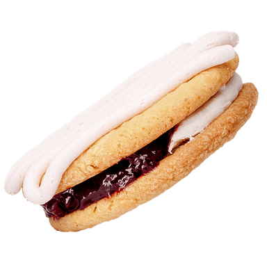 Raspberry Swirl Chewie-wich Cookie